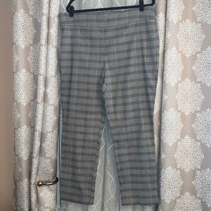Counterparts Plaid Pull-On Pants Red White Black Size 18